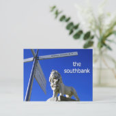 Southbank Lion briefkaart (Staand voorkant)