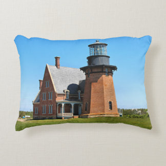 Southeast Lighthouse Block Island RI Accent Pillow Kussen