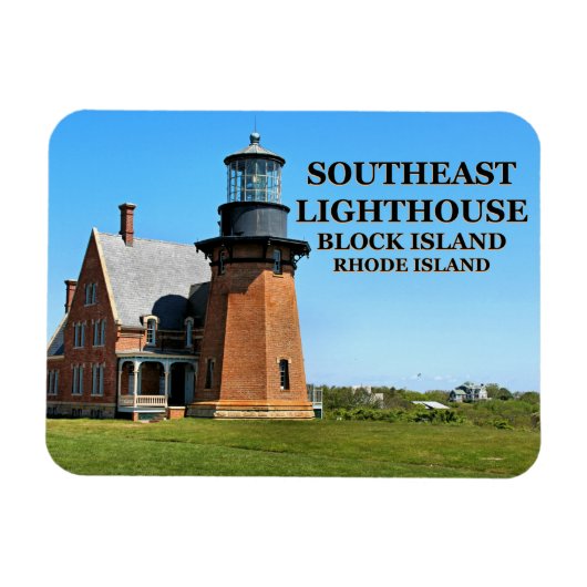 Southeast Lighthouse, Block Island RI Flexi-Magnet Magneet (Horizontaal)