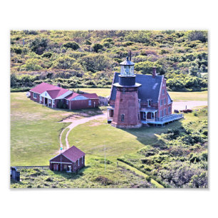 Southeast Lighthouse, Block Island RI Photo Print Foto Afdruk