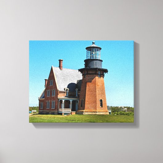 Southeast Lighthouse, Block Island Wrapped Canvas (Voorkant)