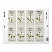 Southern Belle Magnolias Bruiloft Mini Wijn Label (Full Sheet)