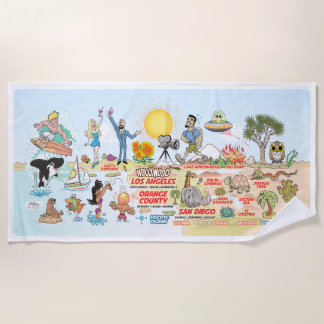 Southern California Beach Towel Strandlaken