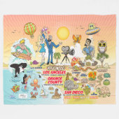 Southern California Fleece Blanket (Voorkant (Horizontaal))