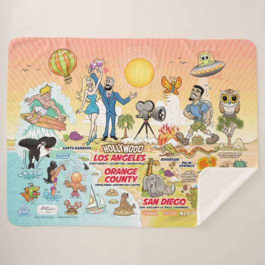 Southern California Sherpa Deken (Voorkant (horizontaal))