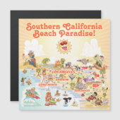 Southern California Souvenir Magnet (Voorkant / Achterkant)