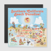 Southern California Souvenir Magnet (Voorkant / Achterkant)