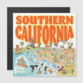 Southern California Souvenir Magnet (Voorkant / Achterkant)