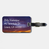 Southern California Sunset Bagagelabel (Achterkant horizontaal)