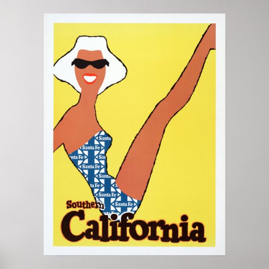 Southern California Vintage Poster (Voorkant)