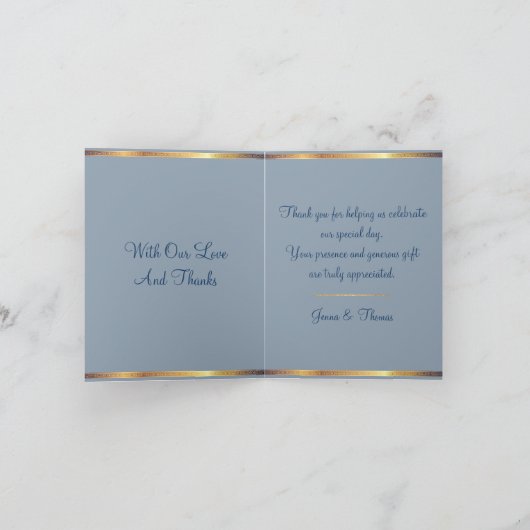 Southern Charm Bruiloft Bedankkaart (Binnen)