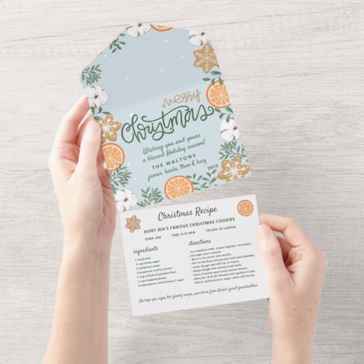 Southern Charm Christmas Kaart Recept delen (Afscheurbaar)