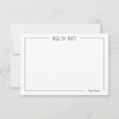 Southern Charm Personalized Notitiekaartje (Voorkant)