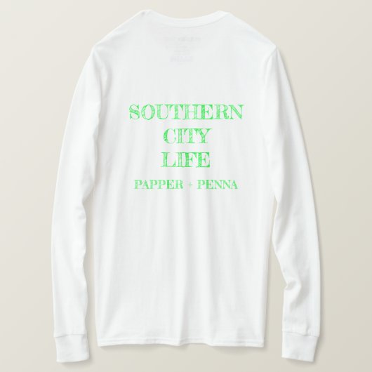 Southern City Life Tshirt met lange mouwen (Design achterkant)