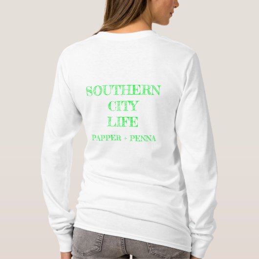 Southern City Life Tshirt met lange mouwen (Achterkant)