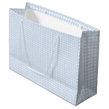 Southern Coastal Grandmillennial Blauw Gingham