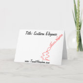 Southern Elegance Wenskaarten Kaart (Achterkant)