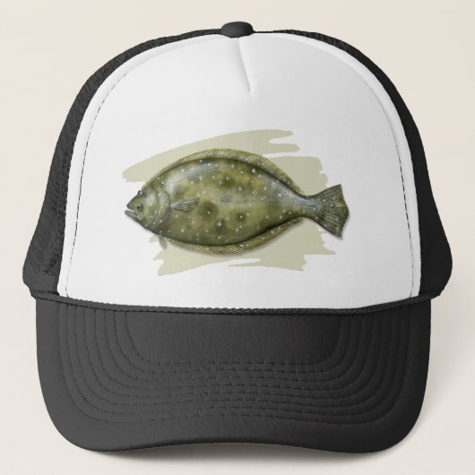 Southern Flounder Trucker Hat Pet (Voorkant)