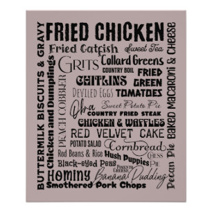 Southern Foods Foto Afdruk