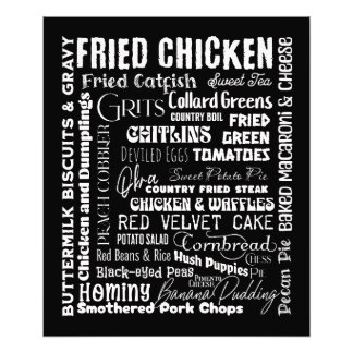 Southern Foods Foto Afdruk