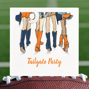 Southern Game Day Tailgate Vier stijlvolle dames Servet