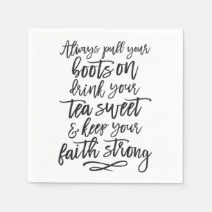 Southern Girl Mantra Humor Servet