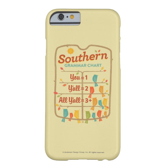Southern Grammar Chart Case-Mate iPhone Case (Achterkant)