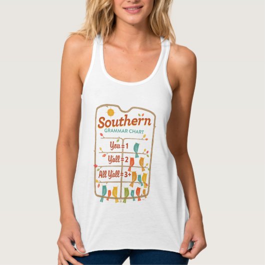 Southern Grammar Chart Tanktop (Voorkant)