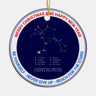 Southern Hemisphere Constellation Centaurus Keramisch Ornament