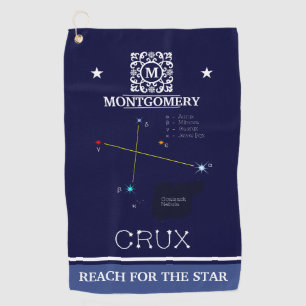 Southern Hemisphere Constellation Crux Golfhanddoek