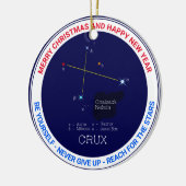 Southern Hemisphere Constellation Crux Keramisch Ornament (Links)