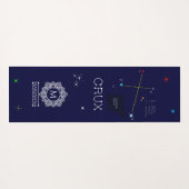 Southern Hemisphere Constellation Crux Yogamat (Achterkant (horizontaal))