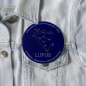 Southern Hemisphere Constellation Lupus Ronde Button 4,0 Cm (In situ)