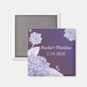 Southern Hydrangeas Wedding Save the Date Magneet (Voorkant / Achterkant)