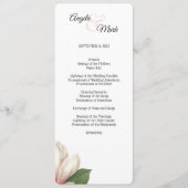 Southern Magnolia Flower Program | Wit Programma (Voorkant)