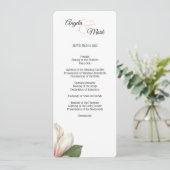 Southern Magnolia Flower Program | Wit Programma (Staand voorkant)