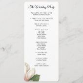 Southern Magnolia Flower Program | Wit Programma (Achterkant)