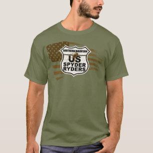Southern Mountain Chapter - Gescheurde Vlag sepia T-shirt