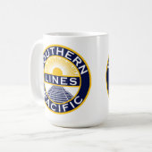 Southern Pacific Lines 15 oz Koffie Mok (Voorkant links)