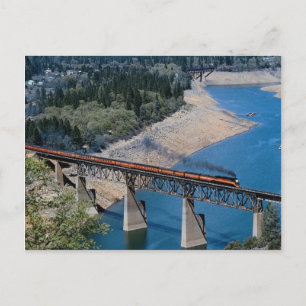 Southern Pacific No. 4449 at Shasta Lake, Californ Briefkaart