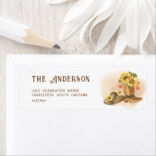 Southern Rodeo Neutral Cowboy Rustiek Baby shower Etiket