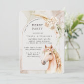 Southern Style Derby Party Invitation Kaart (Staand voorkant)