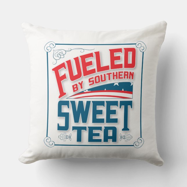 Southern Sweet Tea Designer Sierkussen (Voorkant)