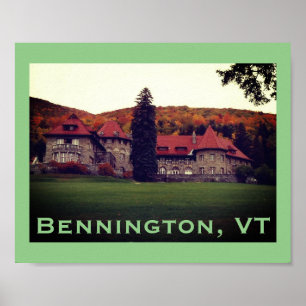 Southern Vermont College Mansion, Bennington Poster