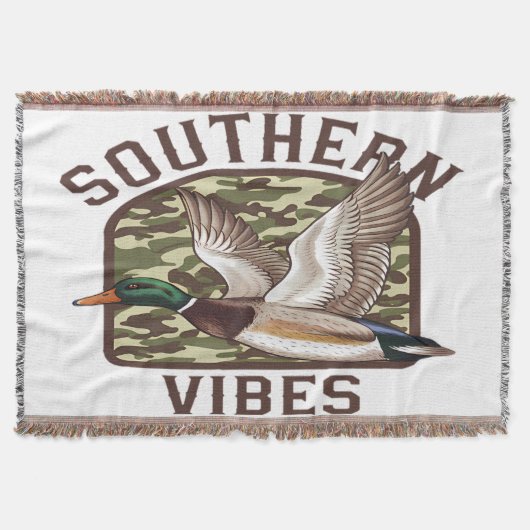 Southern Vibes Flying Duck Camo Deken (Voorkant)
