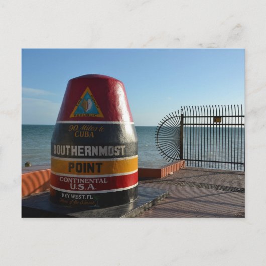 Southernmost Point, Key West,FLorida Briefkaart (Voorkant)