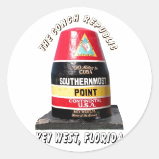 Southernmost Point Ronde Sticker