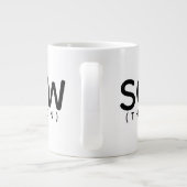 Southpaw (L'évolution naturelle) Mug de café géant (Dos)