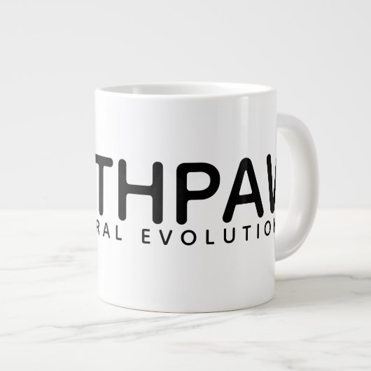 Southpaw (L'évolution naturelle) Mug de café géant (Devant droit)