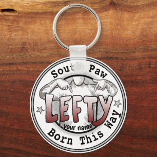 Southpaw linkshandige sleutelhanger